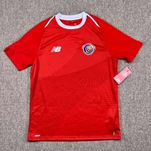 New Balance Costa Rica Soccer Jersey Red Home Kit Size S NWT